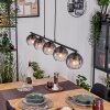 Koyoto Hanglamp, Kogellampje, Hanglamp Duidelijk, Rookkleurig, 5-lichts