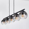 Koyoto Hanglamp, Kogellampje, Hanglamp Duidelijk, Rookkleurig, 5-lichts