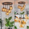 Ripoll Plafondlamp, Kogellampje Amber, 5-lichts