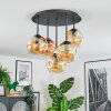 Ripoll Plafondlamp, Kogellampje Amber, 5-lichts