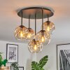 Ripoll Plafondlamp, Kogellampje Amber, Duidelijk, 5-lichts