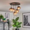 Koyoto Plafondlamp, Kogellampje 41 cm Duidelijk, Rookkleurig, 5-lichts
