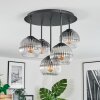 Koyoto Plafondlamp, Kogellampje 41 cm Duidelijk, Rookkleurig, 5-lichts