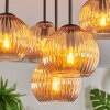 Koyoto Plafondlamp, Kogellampje 41 cm Amber, 5-lichts