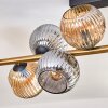 Ripoll Plafondlamp, Kogellampje Goud, Zwart, 10-lichts