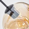 Ripoll Hanglamp, Kogellampje, Hanglamp Amber, Rookkleurig, 8-lichts