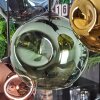 Ripoll Hanglamp, Kogellampje, Hanglamp Blauw, Goud, Groen, Koperkleurig, 8-lichts