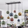 Ripoll Hanglamp, Kogellampje, Hanglamp Blauw, Goud, Groen, Koperkleurig, 8-lichts
