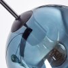 Ripoll Hanglamp, Kogellampje, Hanglamp Blauw, Groen, Koperkleurig, 8-lichts