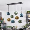 Ripoll Hanglamp, Kogellampje, Hanglamp Blauw, Goud, Groen, 8-lichts