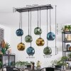 Ripoll Hanglamp, Kogellampje, Hanglamp Blauw, Goud, Groen, 8-lichts