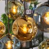 Ripoll Hanglamp, Kogellampje, Hanglamp Blauw, Goud, Groen, 8-lichts