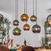 Koyoto Hanglamp, Kogellampje, Hanglamp Blauw, Goud, Groen, Koperkleurig, 6-lichts