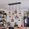 Gastor Hanglamp, Kogellampje, Hanglamp Amber, Duidelijk, Rookkleurig, 8-lichts