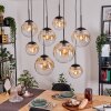 Gastor Hanglamp, Kogellampje, Hanglamp Amber, Duidelijk, 8-lichts