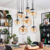 Gastor Hanglamp, Kogellampje, Hanglamp Amber, Duidelijk, 8-lichts