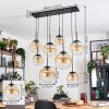 Gastor Hanglamp, Kogellampje, Hanglamp Amber, Duidelijk, 8-lichts