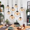 Gastor Hanglamp, Kogellampje, Hanglamp Amber, Duidelijk, 8-lichts