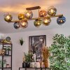 Koyoto Plafondlamp, Kogellampje Goud, Zwart, 10-lichts