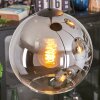 Koyoto Hanglamp, Kogellampje, Hanglamp 35 cm Chroom, Duidelijk, Rookkleurig, 4-lichts