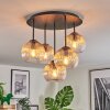 Koyoto Plafondlamp, Kogellampje 41 cm Amber, Duidelijk, 5-lichts