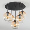Koyoto Plafondlamp, Kogellampje 41 cm Amber, Duidelijk, 5-lichts