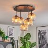 Koyoto Plafondlamp, Kogellampje 41 cm Amber, Duidelijk, 5-lichts