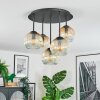 Ripoll Plafondlamp, Kogellampje Amber, Duidelijk, 5-lichts