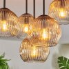 Ripoll Plafondlamp, Kogellampje Amber, Duidelijk, 5-lichts