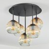 Ripoll Plafondlamp, Kogellampje Amber, Duidelijk, 5-lichts