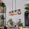 Gastor Hanglamp, Kogellampje, Hanglamp Amber, Rookkleurig, 4-lichts