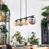 Gastor Hanglamp, Kogellampje, Hanglamp Amber, Rookkleurig, 4-lichts