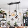 Gastor Hanglamp, Kogellampje, Hanglamp Amber, Duidelijk, Rookkleurig, 8-lichts