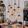 Gastor Hanglamp, Kogellampje, Hanglamp Amber, Duidelijk, 8-lichts