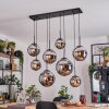 Gastor Hanglamp, Kogellampje, Hanglamp Chroom, Rookkleurig, 8-lichts