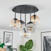 Koyoto Plafondlamp, Kogellampje 45 cm Amber, Duidelijk, Rookkleurig, 5-lichts