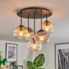 Koyoto Plafondlamp, Kogellampje 45 cm Amber, Duidelijk, Rookkleurig, 5-lichts