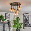 Koyoto Plafondlamp, Kogellampje 45 cm Amber, Duidelijk, Rookkleurig, 5-lichts
