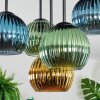Koyoto Plafondlamp, Kogellampje 45 cm Blauw, Goud, Groen, 5-lichts