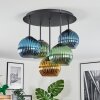 Koyoto Plafondlamp, Kogellampje 45 cm Blauw, Goud, Groen, 5-lichts
