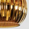 Koyoto Plafondlamp, Kogellampje 45 cm Blauw, Goud, Koperkleurig, 5-lichts
