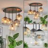Ripoll Plafondlamp, Kogellampje Amber, Duidelijk, Rookkleurig, 5-lichts