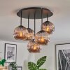 Ripoll Plafondlamp, Kogellampje Chroom, Rookkleurig, 5-lichts