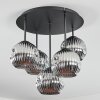 Ripoll Plafondlamp, Kogellampje Chroom, Rookkleurig, 5-lichts
