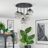 Ripoll Plafondlamp, Kogellampje Duidelijk, Rookkleurig, 5-lichts