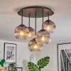 Ripoll Plafondlamp, Kogellampje Duidelijk, Rookkleurig, 5-lichts