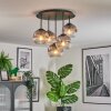 Ripoll Plafondlamp, Kogellampje Duidelijk, Rookkleurig, 5-lichts