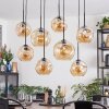 Ripoll Hanglamp, Kogellampje, Hanglamp Amber, 8-lichts