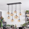 Ripoll Hanglamp, Kogellampje, Hanglamp Amber, Duidelijk, 8-lichts