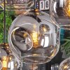Ripoll Hanglamp, Kogellampje, Hanglamp Duidelijk, Rookkleurig, 8-lichts